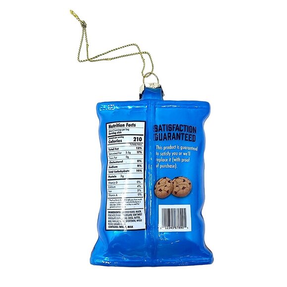 Mini Chocolate Chip Cookies Glass Ornament - Christmas Gift - Picture 3 of 3